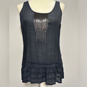 Aeropostale navy tank with sequins. Size M